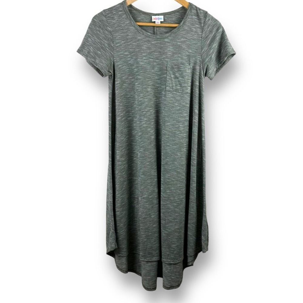 LuLaRoe‎ Carly Heather Green Dress Size XXS